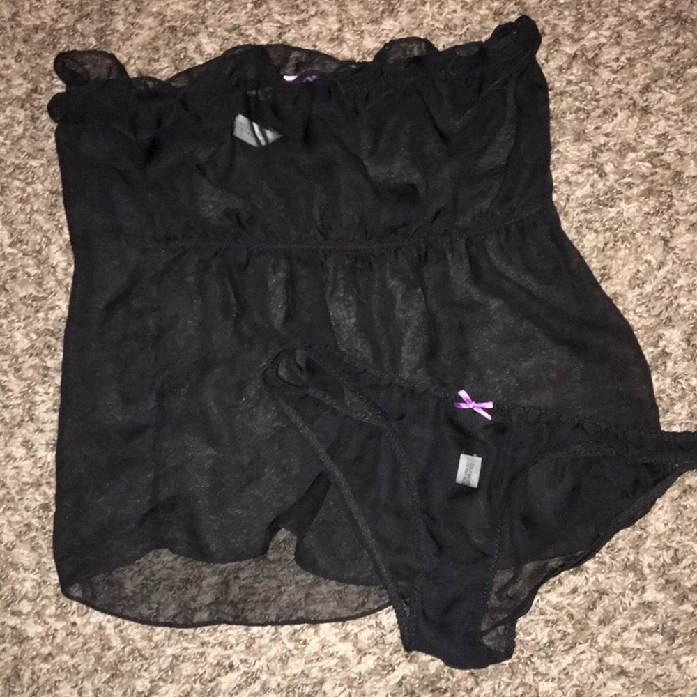 NWOT Morbid Threads Sheer Lingerie Set